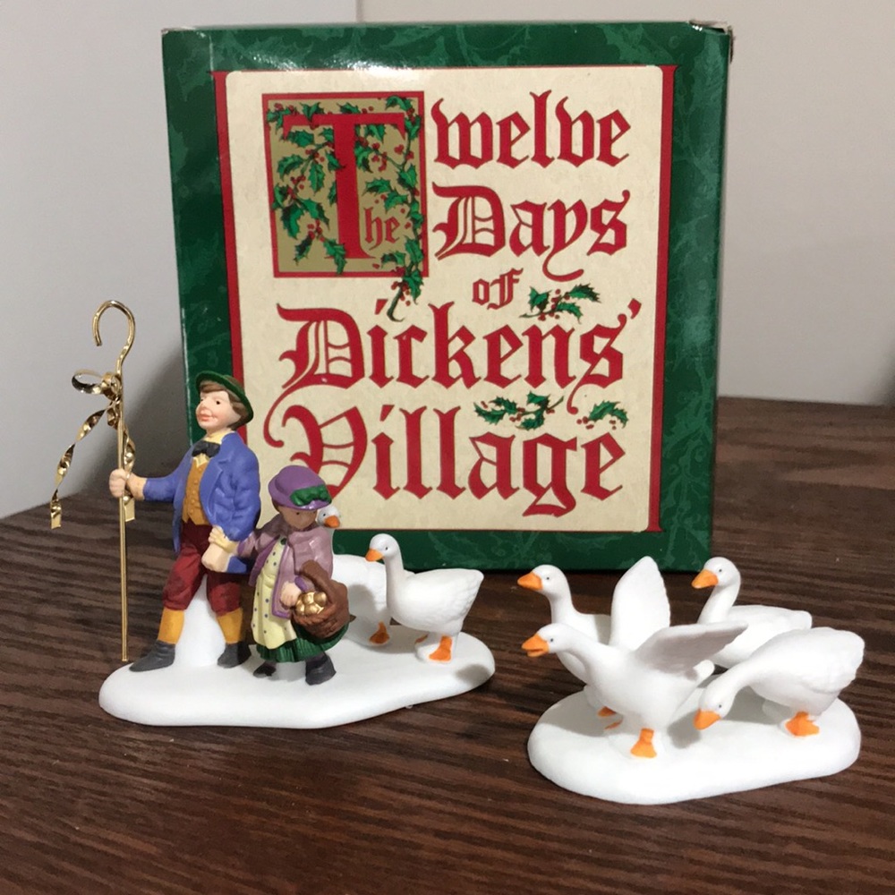 Dept 56 Twelve Days of Dickens Village Six Geese A-Laying